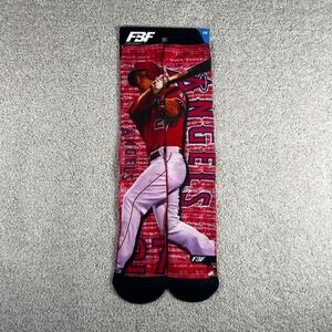 Mike Trout Los Angeles Angels FBF graphic player socks BNWT Size L